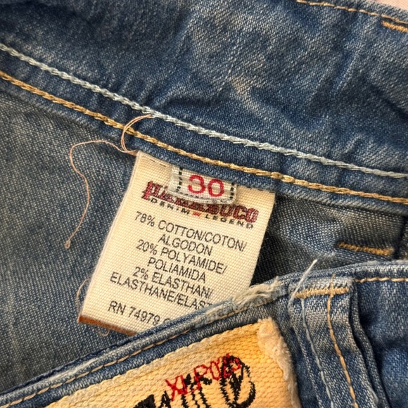 Parasuco Denim Legend Flare Jeans Blue Medium Wash Low Rise Made in Canada 31x31 - Picture 10 of 13